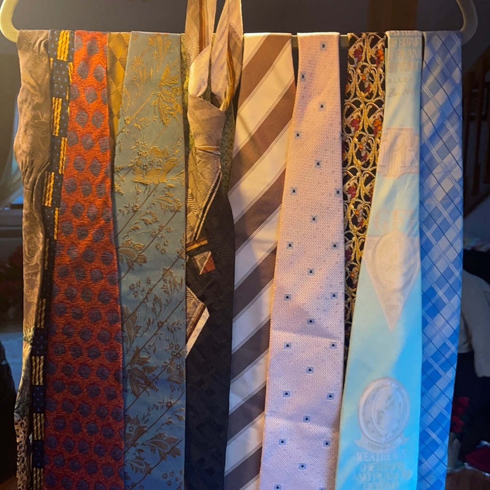 Set of 12 silk ties